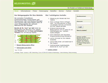 Tablet Screenshot of belegungstool.com